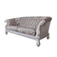 Versailles - Sofa With 7 Pillows - Ivory Fabric & Bone White