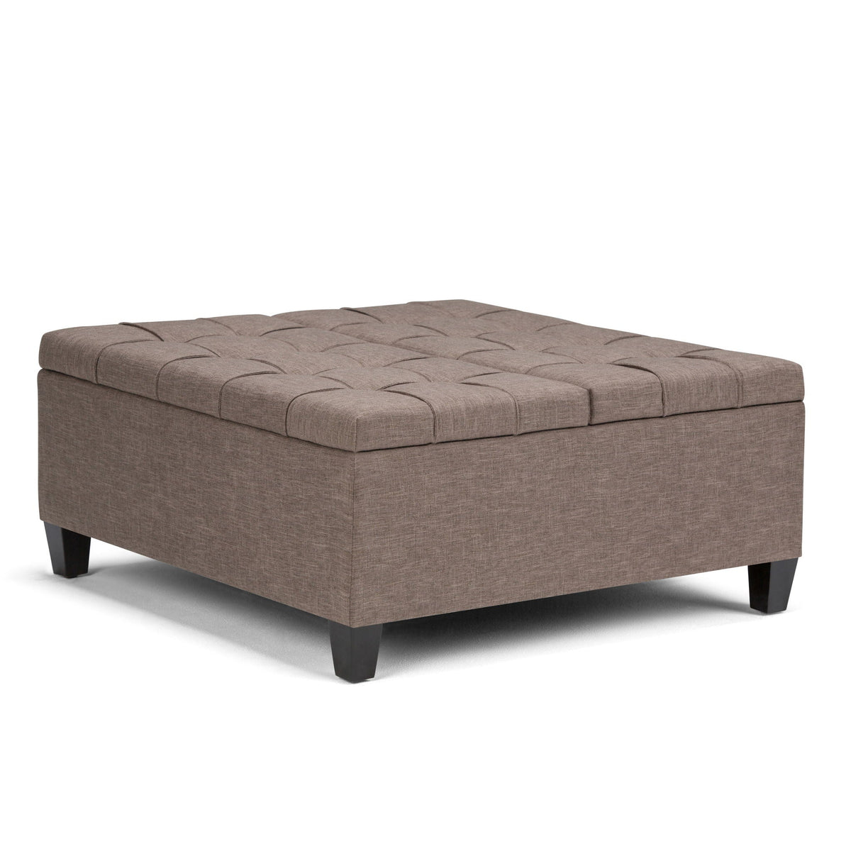 Harrison Storage Ottoman with Lift-Top and Tufted Finish - Multiple Colors