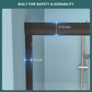 Double Sliding Shower Door 48" W x 76"H - Matte Finish