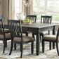 Tyler Creek - Rectangular Dining Room Table - Black / Gray