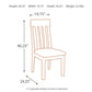 Haddigan - Dining UPH Side Chair (Set of 2) - Dark Brown