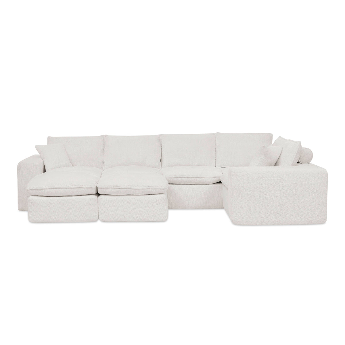 107'' Modern Boucle L-shaped Sectional Sofa