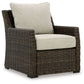 Brook Ranch - Lounge Chair With Cushion - Brown