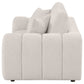 Burnett Chenille Upholstered Wide Arm Loveseat Ivory - view 5