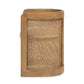 Lilith Curved Rattan Upholstered Dining Chair