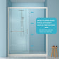 48" W x 72"H Single Sliding Bypass Shower Enclosure