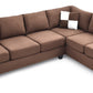 Malone G632B-SC Sectional (Without Ottoman) - Chocolate