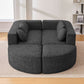Boneless - Couch Modular Sectional Sofa With Deep Seating And Curved Design - view 10