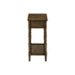 Accent End Table, 2 Tier, Storage Drawer, Traditional Stylish Design - view 8