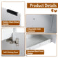 60" Bathroom Vanity With Resin Sink, Soft Close Doors and 1-Side Cabinet, Float Mounting Design, Glossy