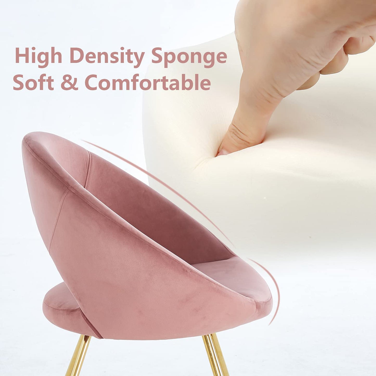 Modern Accent Velvet Chairs Set of 2