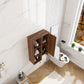 24 Inch Wall-Mounted Side Cabinet and Storage Shelves Combination