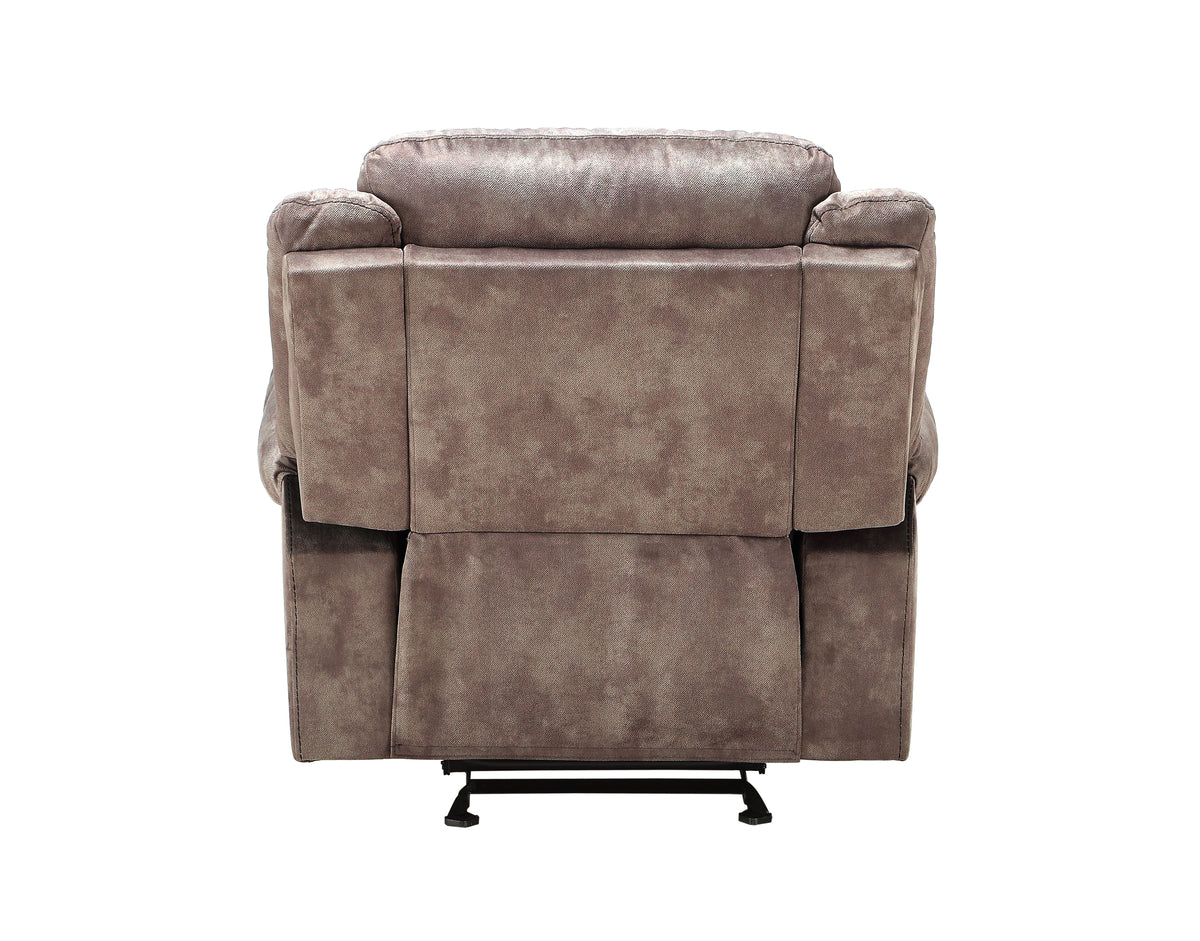Zubaida Two Tone Chocolate Velvet Glider Recliner