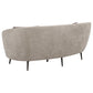 Ellorie Upholstered Channel Back Curved Loveseat Beige - view 4
