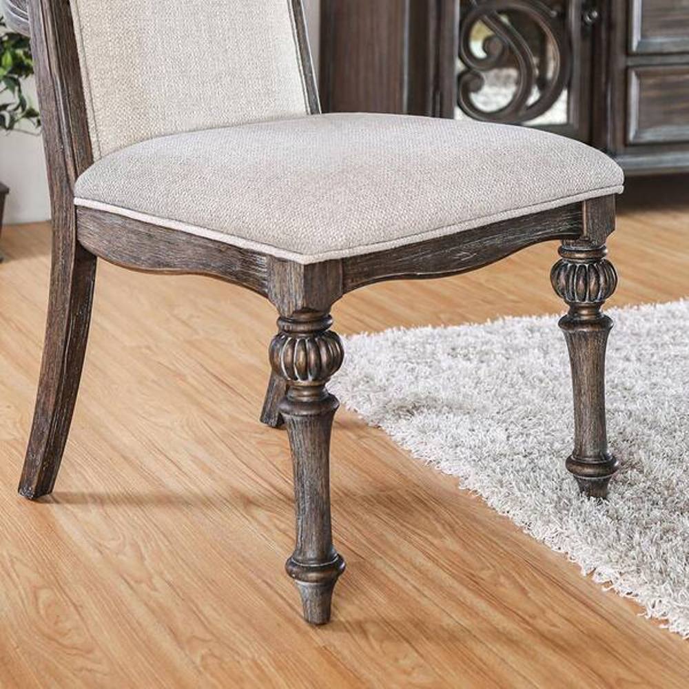 Elegant Rustic 7pc Dining Set