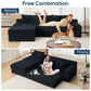 Modern L - Shaped Sectional Couch With Memory Foam - view 13