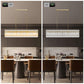 Modern Rectangular Crystal Glass Chandelier