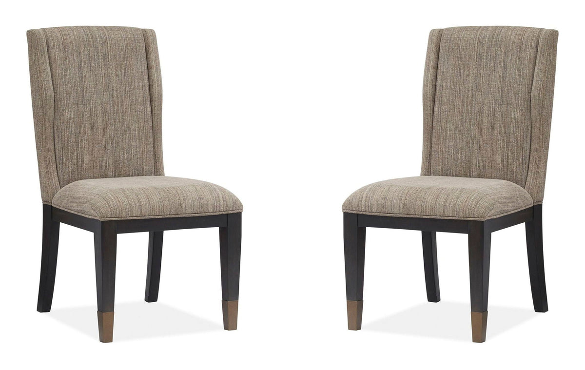 Ryker - Upholstered Host Side Chair (Set of 2) - Homestead Brown