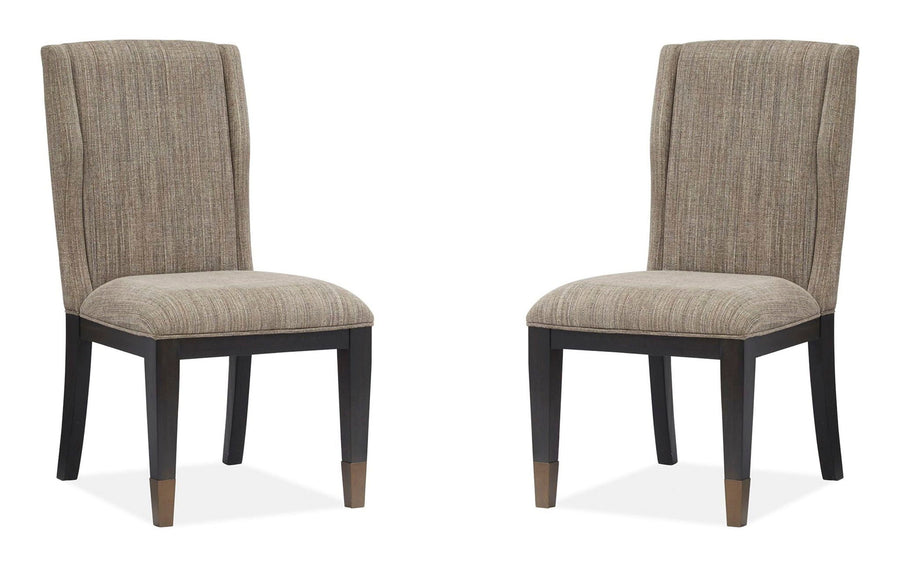 Ryker - Upholstered Host Side Chair (Set of 2) - Homestead Brown