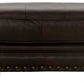 Roberto - Leather Ottoman - Cocoa