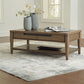 Roanhowe - Rectangular Cocktail Table - Brown