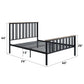 Zudora - Full Bed - Antique Oak & Black