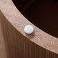 35.43 Inch Coffee Table with Sintered Stone Tabletop in Walnut