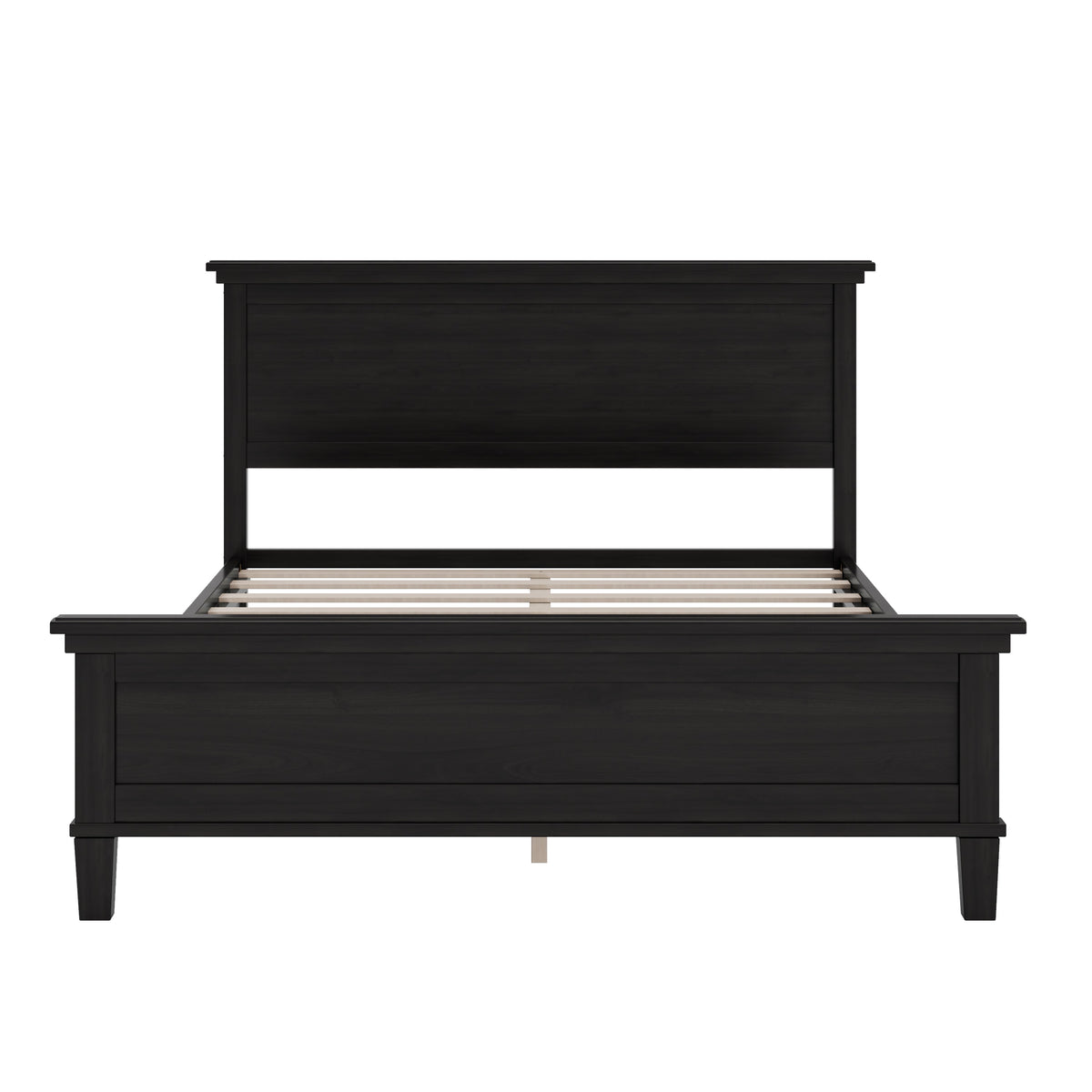 Mid-Century Modern Wood Platform Bed - Full Size