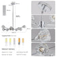 28" Modern Crystal Chandeliers with 9 Lights