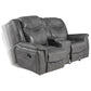 Conrad Upholstered Padded Arm Glider Loveseat Grey - view 5
