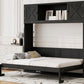 Full Size Murphy Bed with Storage Cabinets