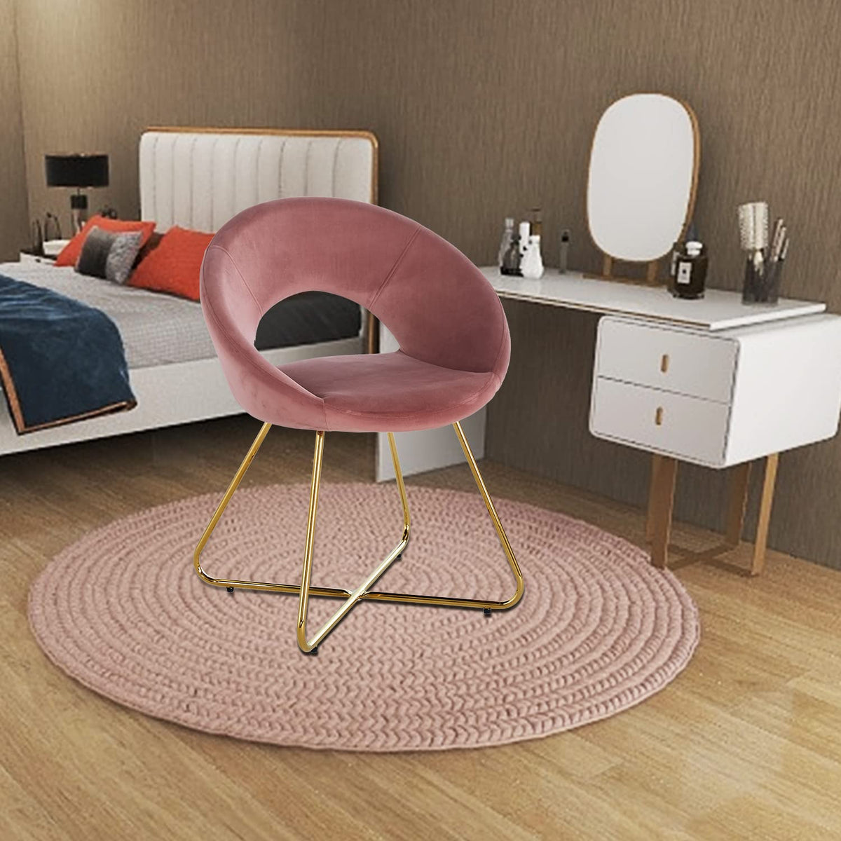 Modern Accent Velvet Chairs Set of 2