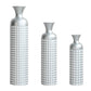 3 Pack Gold Metal Vases