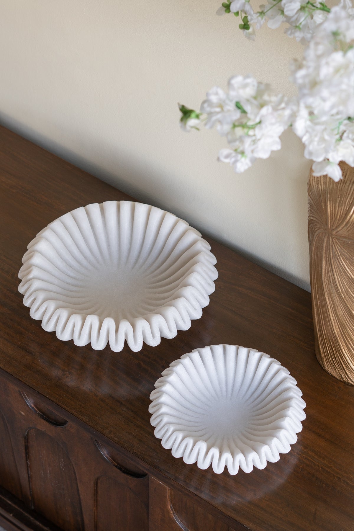 D9.5x2.5" Wavy Round Bowl