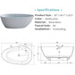 59'' Solid Surface Matte Tub