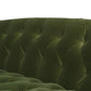 La Rosa Victorian Chesterfield Tufted Sofa - Olive