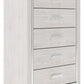 Altyra - Five Drawer Chest - White