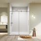 Frameless Single Sliding Shower Doors - 56-60" W x 74" H