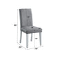 Lanton - Side Chair (Set of 2) - Gray Linen & Antique White