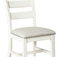 Valebeck - Dining UPH Side Chair (Set of 2) - Beige / White