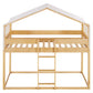 Twin Over Twin Wood Bunk Bed with Tent