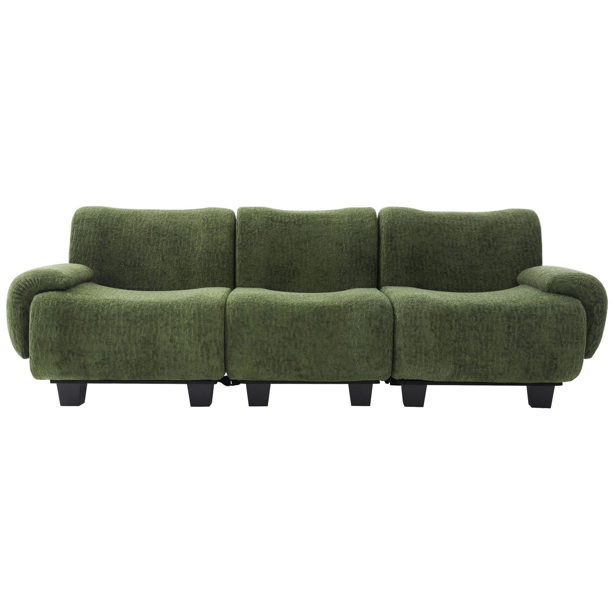 3 Seater Sofa Couch With Curved Armrests - view 2