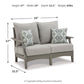Visola - Loveseat w/Cushion - Gray