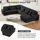 Oversized Sectional Sofa U - Shaped Sofa Couch Modern Sofa Upholstered In Soft With A Chaise Lounge For - view 13