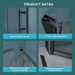 34"W x 72"H Fold Frameless Shower Door with Tempered Glass