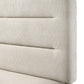 Plush Upholstered Design King Size Panel Bed