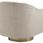 Penzlin - Swivel Accent Chair - Pearl