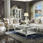 Picardy II - Sofa With 7 Pillows - Fabric & Antique Pearl