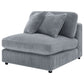 Cassidy Fog Upholstered Armless Chair