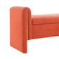 Modern Teddy Bed End Bench with Arms and Storage